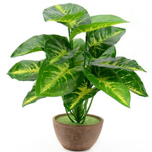 Load image into Gallery viewer, 1 Bouquet/18 leaves Artificial Silk Palm Monstera Leaves Plant for Hawaii Luau Party Decorations Beach Wedding Table Decoration