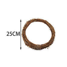 Load image into Gallery viewer, WEIGAO 10-30cm Xmas Home Decor Natural Rattan Wreath Christmas Wreath Crafts Happy Christmas Decoration Spring Wedding Wreath