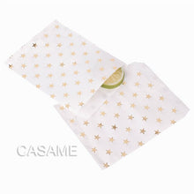 Load image into Gallery viewer, 50pcs/ Lot treat candy bag high quality Party Favor Paper Bags Chevron Polka Dot Stripe Printed Paper craft Bags Bakery Bags
