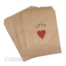 Load image into Gallery viewer, 50pcs/ Lot treat candy bag high quality Party Favor Paper Bags Chevron Polka Dot Stripe Printed Paper craft Bags Bakery Bags