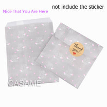 Load image into Gallery viewer, 50pcs/ Lot treat candy bag high quality Party Favor Paper Bags Chevron Polka Dot Stripe Printed Paper craft Bags Bakery Bags