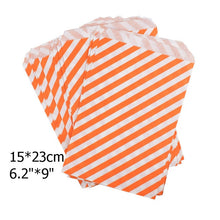 Load image into Gallery viewer, 50pcs/ Lot treat candy bag high quality Party Favor Paper Bags Chevron Polka Dot Stripe Printed Paper craft Bags Bakery Bags