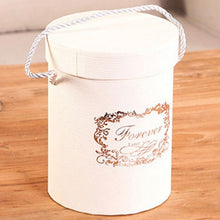 Load image into Gallery viewer, 165*120mm New Round Flower Paper Boxes  Lid Hug Flower Bucket Gift Packaging Box Gift Candy Bar Boxes Party Wedding Supply